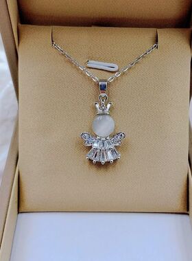 Fashion New Little Angel Cat's Eye Necklace Pendant Women's