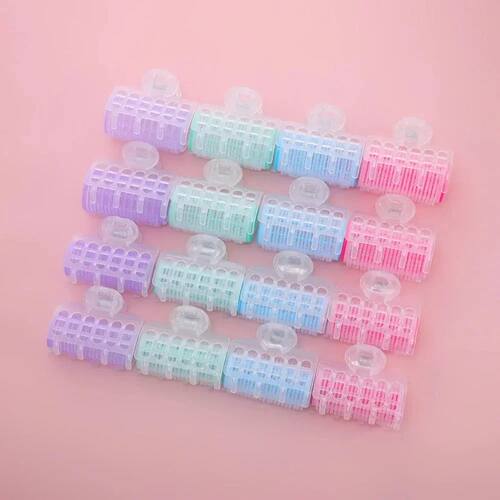 3pcs Hair Rollers Roll Curler Hair Curler Plastic Self-adhes