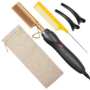 Straightener Cera Hot Hair Combs Portable Pressing Comb Heat