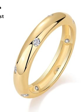 Gold Plated Engagement Wedding Rings GRA Certificate VVS D C
