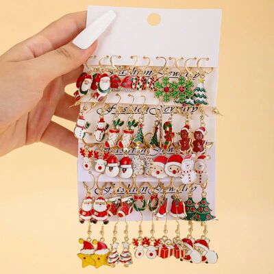 10/20/40pcs New Christmas Set Cross border Cartoon Dripping