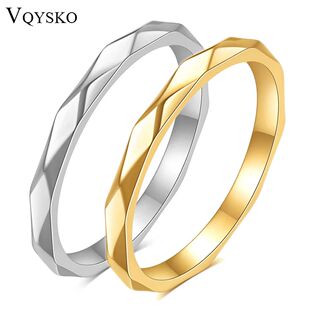Fit Design Women Faceted Band Comfort Geometric Multi Ring