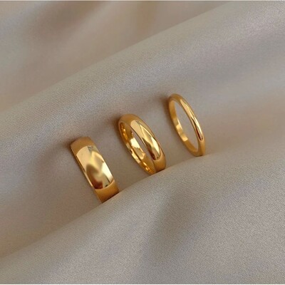 Tarnish Free 2mm 4mm 6mm Stainless Steel 18K Gold Plated Sil