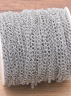 5 Meters/Lot 3 Size Stainless Steel Polishing Necklace Tail