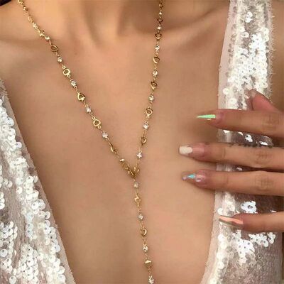 New Luxury Colourful Crystal Zircon Necklace for Women Shiny