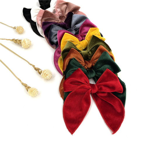 Fable Velvet Bow Hair Clips Baby Girls Christmas Hair Bow