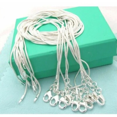 10PCS LOT Wholesale 16/18/20/22/24/26/28/30 Inch 1mm Snake C