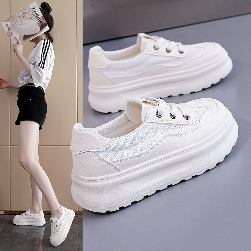 厚底小白鞋女2026年新款复古百搭舒适透气轻便运动休闲板鞋KT-289,女鞋,休闲板鞋,淘宝优惠券,粉丝福利购,淘宝优惠卷