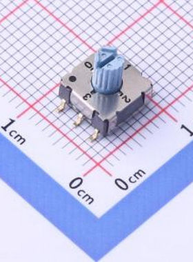 SKCR-04S 旋转编码开关/8421开关/BCD编码开关 SMD,7.4x7.4mm 旋