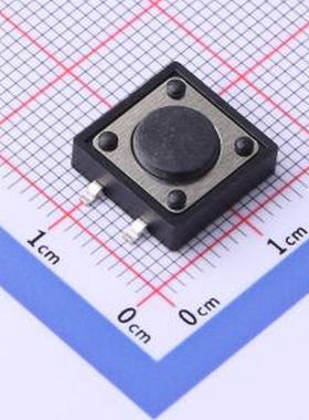 YTS1B0022ABG00 轻触开关12*12*4.3H-JT 250gf编带 SMD 轻触开关