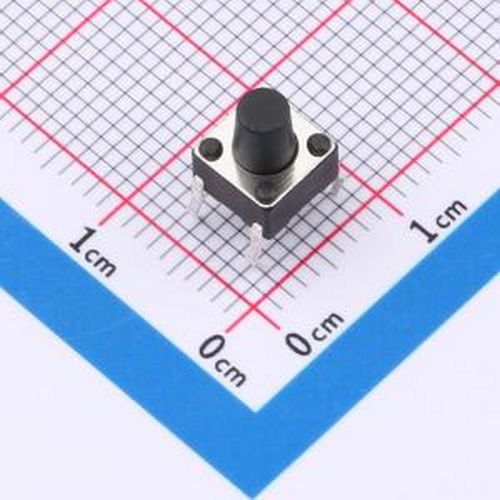TS013-CBW1FH7.5 6*6*7.5mm 直插 250GF 轻触开关 插件-4P,6x6mm