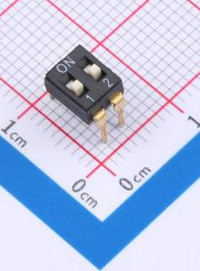 TAM102EZ 2.54间距 2P 拨码开关 轻触开关 插件 拨码开关