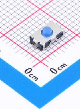 TVBF22-026BU-R 一型常闭/平脚/2.6H/180gf/黑底蓝钮/编带 SMD,6x