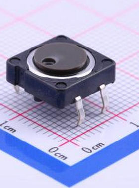 SKHCBHA010 12*12*4.3mm 直插 轻触开关 插件 轻触开关