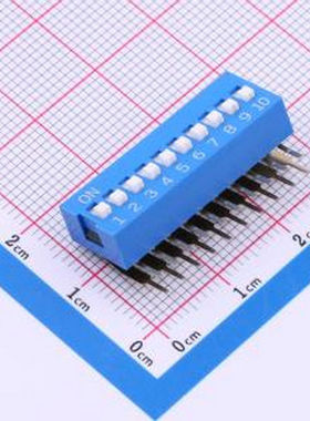 SMWA-10B-TP 间距2.54mm 10位拨码开关 - 拨码开关