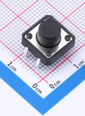 TS-1094-A9B2-D1 12*12*8mm 直插 轻触开关 插件-4P,12x12mm 轻触