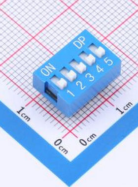 KH-BM2.54B-5P 蓝色拨码开关,5位,间距2.54mm 拨码开关 插件 拨码
