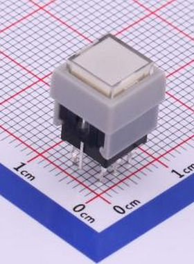 K6-6131D04-L1 10.00mmx10.00mm 绿色有锁带灯开关 插件 轻触开关
