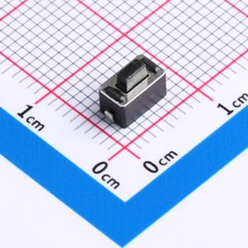 YTS2C0162BBJ00 3X6X5 250gf 黑钮翘脚 SMD 轻触开关