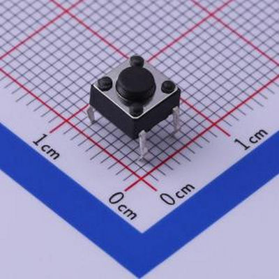 TS-1002-04326 6*6*4.3mm 直插 轻触开关 插件,6x6mm 轻触开关