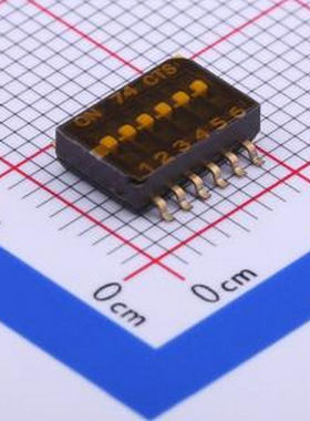 218-6LPSTR SPST 25mA@24V 6位 SMD-12P,5.8x8.8mm 拨码开关