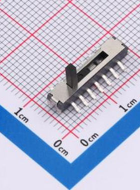 MS-25D20G5.5-B mini拨动开关 SMD-14P,18x3.5mm 滑动开关
