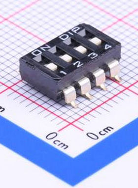 DMR-04-V-T/R 4位 recessed actuator 贴片 SMD-8P,6.2x11.1mm 拨