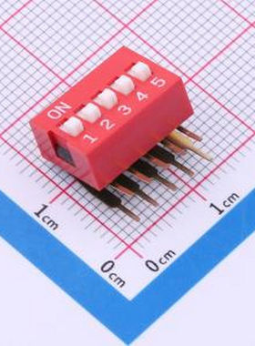 SMWA-05R-TP 间距2.54mm 5位拨码开关 - 拨码开关
