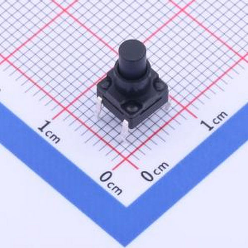 K2-1839DQ-N4SW-02 6.2x6.2x10.5 带胶套插件防水开关 插件 轻触