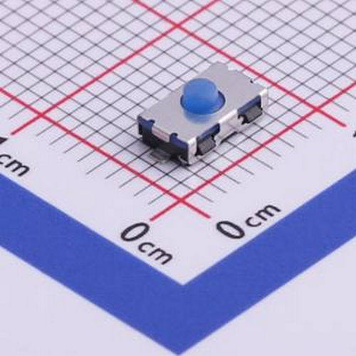 TS-1089A-B3D4 轻触开关6.0*3.65*2.6常闭式硅胶圆蓝柄250gf SMD,