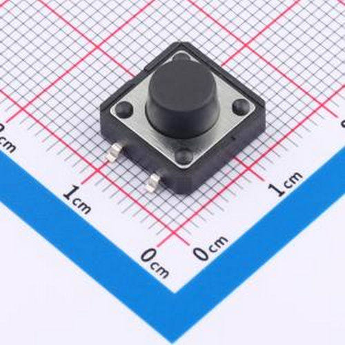 HX TS127TP 250gf 009 12x12x7mm 立贴 轻触开关 插件,12x12mm 轻