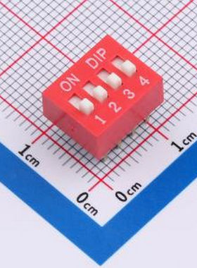 ZX-2.54BM-4PZC DSE 2.54直插平拨红色4位 间距2.54mm 平拨 凸起