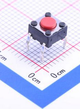 SKHHAQA010 6*6*4.3mm 直插 轻触开关 插件 轻触开关