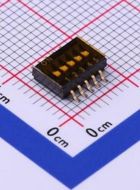 TP-05 拨码开关黑色05P-5PIN间距1.27mm贴片正拨平拨5位SMD SMD-1