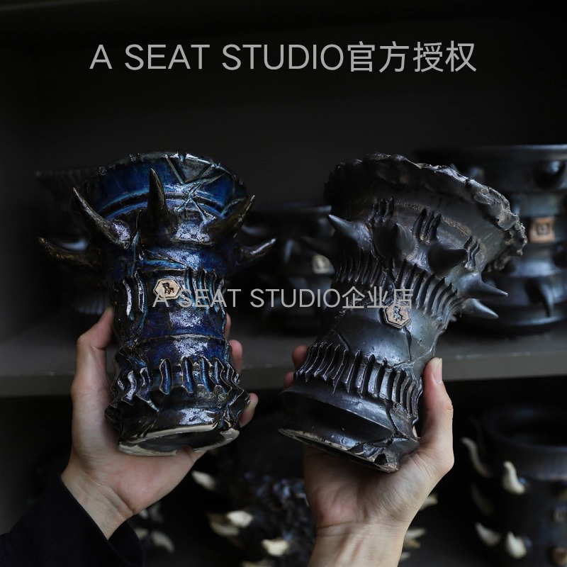 A SEAT STUDIO 泰国进口 尖刺异形块根绿植手工花盆