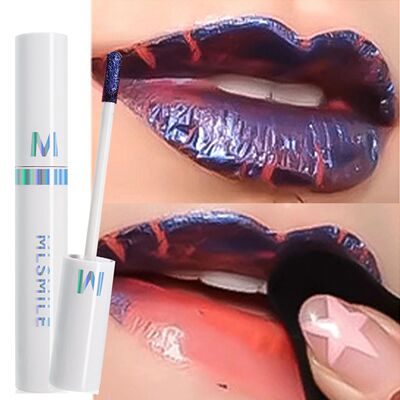 Cracking Lip Stain Wipe Off Pink Lip Tint Transfer Proof Las