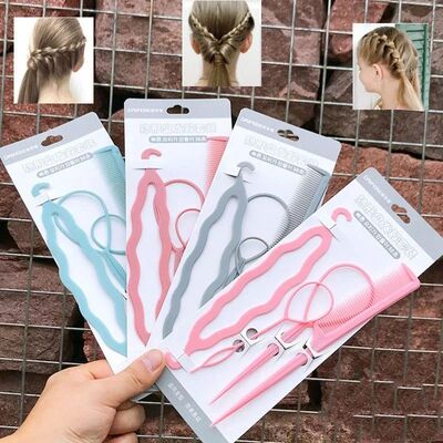 Popular 1 Set Ponytail Creator Plastic Loop Styling Tools Bl