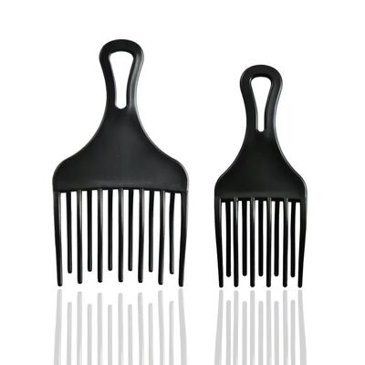 1Pc Pro High Low Gear Comb Insert Afro Hair Pick Big Tooth C