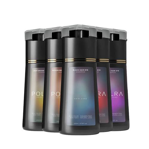 3-in-1 Hair Dye Shampoo Quick Color White Blackening Oil Con