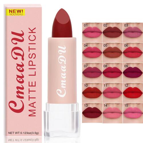 15-Color Lipstick Lip Gloss Set Vibrant Colors Long-Lasting