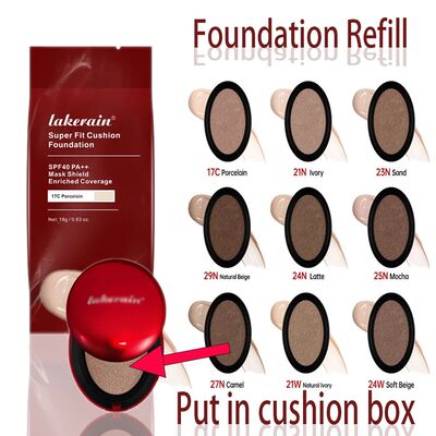 Cushion Refill Foundation Waterproof Semi-Matte Red Finish 7