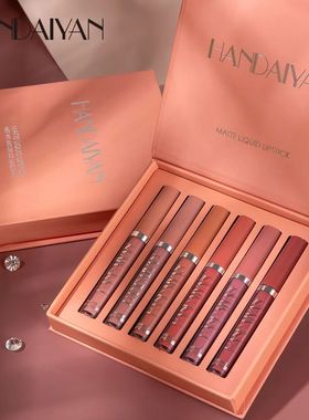 6 Pcs/Set New Long Lasting Waterproof Lipstick Set Women Lip
