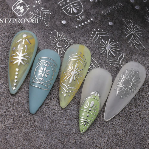 Bronzing Nail Sticker Mysterious Bohemian Buchlatti Printed