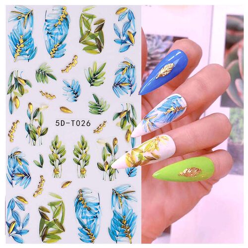 5d Fudge Cube Glue Relief Sticker Magic Color Leaves Magic C