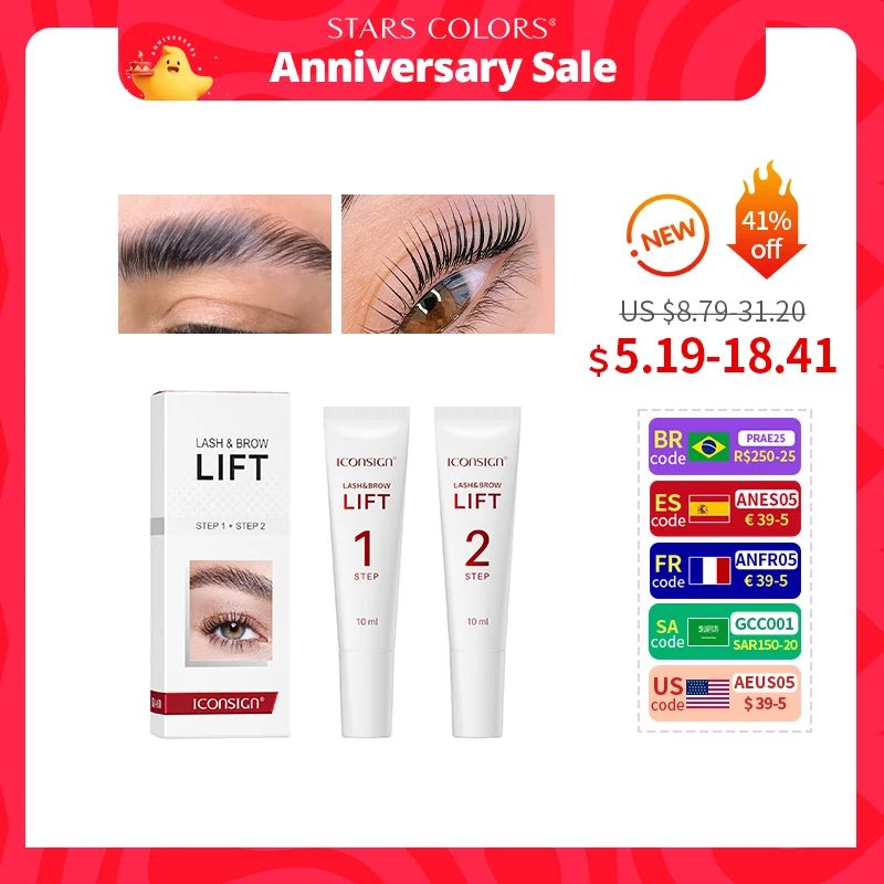 10ml Step 1 and 2 Fix Perming Set For Lash Brow Lift Perm Fi-封面