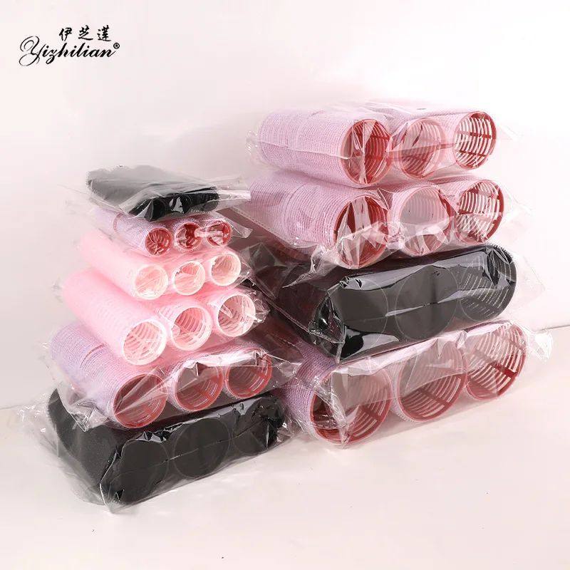 6Pcs Self-Grip Hair Rollers Heatless Hair Curlers No Heat Ha
