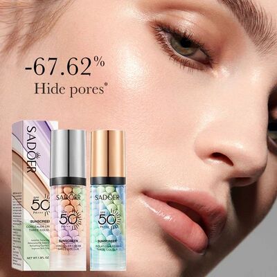 40ml Sunscreen Isolation Cream 3color Face Primer Makeup Moi