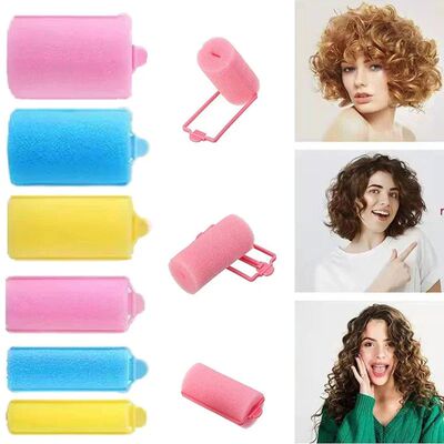 6-14pcs Soft Sponge Foam Cushion Hair Rollers Curlers Hair S