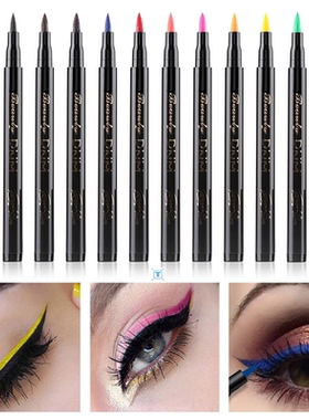 Cat Eye Makeup Waterproof Neon Colorful Liquid Eyeliner Pen