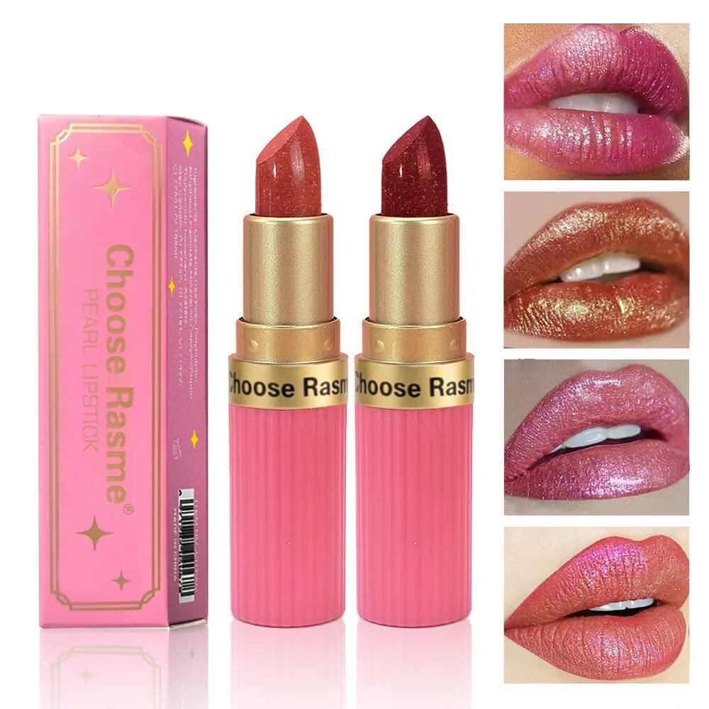 6 colors chocolate bar lipstick makeup pearl matte matte not